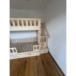 Etagenbett mit Treppe aus Vollholz Liechtenstein